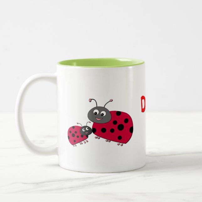 Cricket Alphabet and Ladybug Mug (Left)