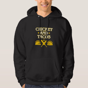 Cricket And Tacos Sports Player   Team Coach Graph Hoodie
