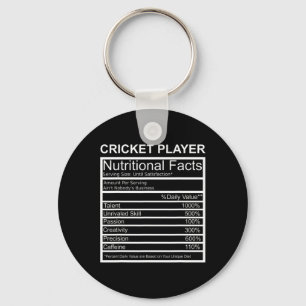 Cricket Apparel Cricket Lover Gift Cricket Player Key Ring