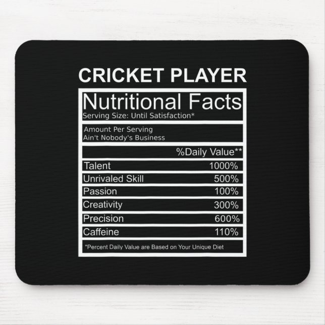 Cricket Apparel Cricket Lover Gift Cricket Player  Mouse Pad (Front)