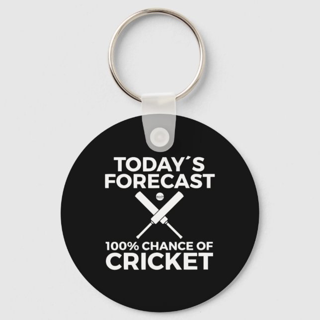Cricket Athlete  Key Ring (Front)