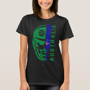 Cricket Australia Fan Helmet Ll And T Design T-Shirt