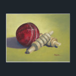Cricket Ball and Bails Postcard<br><div class="desc">The essence of the game of cricket!</div>