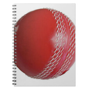 Cricket Ball Red Customise With Your Name Notebook