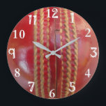 Cricket Ball Round Clock<br><div class="desc">Cricket Ball Wall Clock One of the latest inspirational home sports décor design. A great gift for all international cricket team loving funs all over the world. Introducing the "Cricket Ball Round Clock" – a unique timepiece that seamlessly blends the precision of a clock with the spirit of cricket. This...</div>