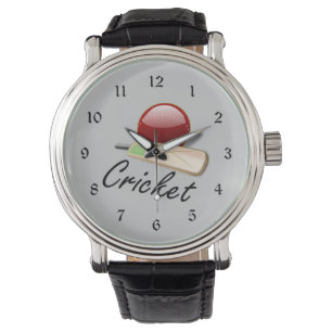 Cricket bat and ball watch