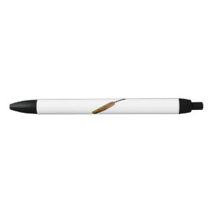 Cricket Bat Black Ink Pen