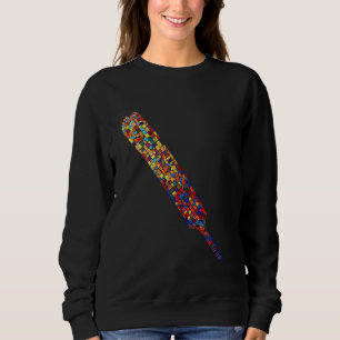 Cricket Bat Mosaic Sweatshirt