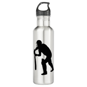 cricket batman, player silhouette 710 ml water bottle