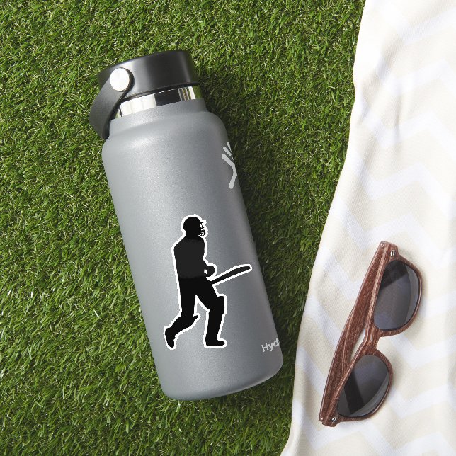 Cricket batman silhouette design (HydroFlask Insitu)