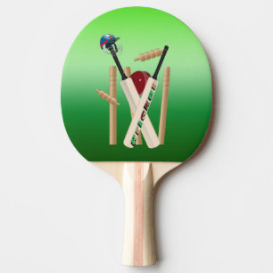Cricket Bats Ball And Stumps, Ping Pong Paddle