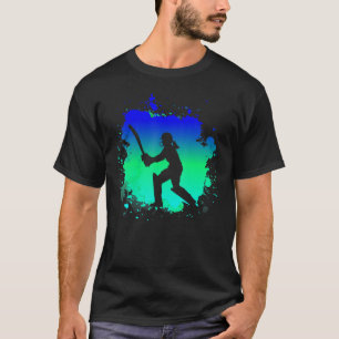 Cricket Batsman  for Cricketer Womens Girls Cricke T-Shirt
