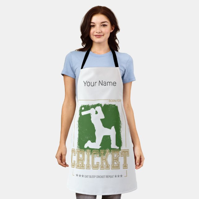 Cricket Batsman Vintage Pitcher Player Coach Apron (Worn)