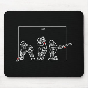 Cricket Batting Funny Cricket Fan Gift Cricket  Mouse Pad