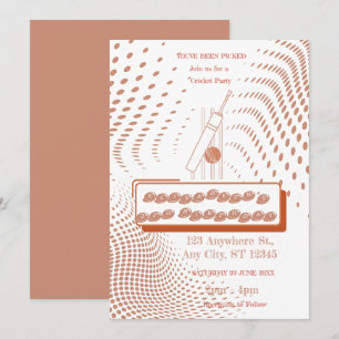 Cricket Birthday Party Sports Invitation