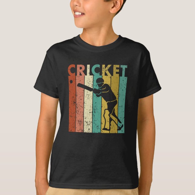 Cricket Bowler Bat Cricketer Gift T-Shirt (Front)