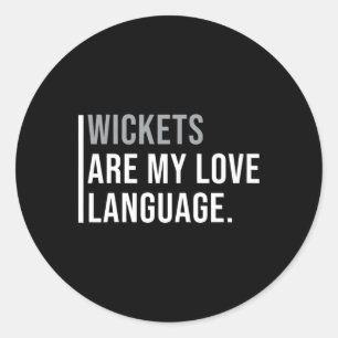 Cricket Bowlers Meme Quote  Classic Round Sticker