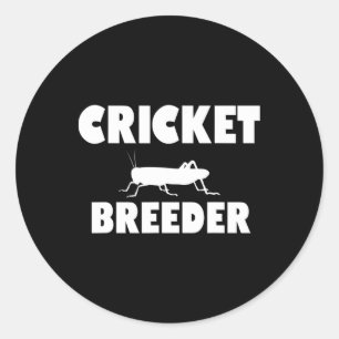 Cricket Breeder Cricket Breeding Crickets Future B Classic Round Sticker