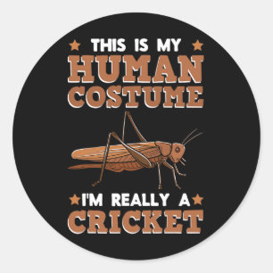 Cricket Breeder Insect Enthusiast Entomologist Hum Classic Round Sticker