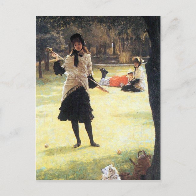 Cricket by James Tissot Postcard (Front)