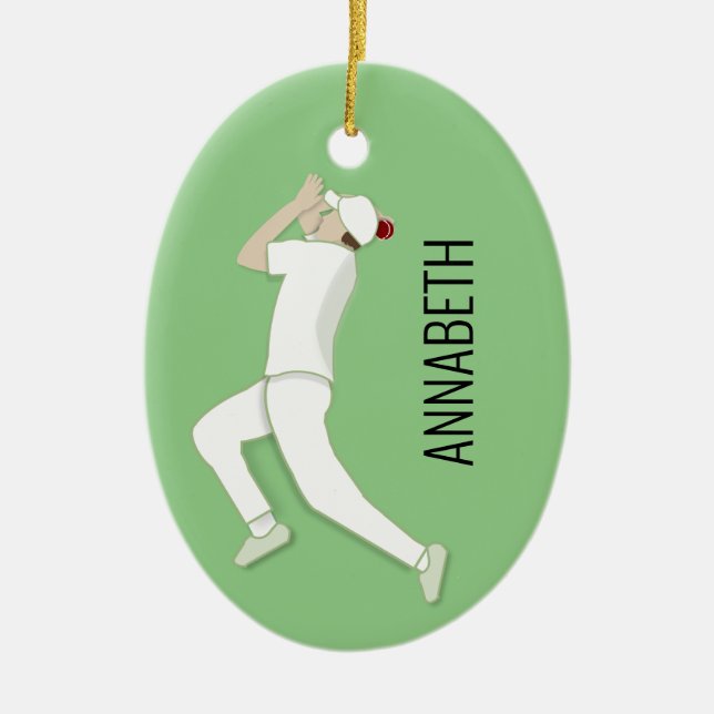 Cricket Ceramic Ornament (Front)