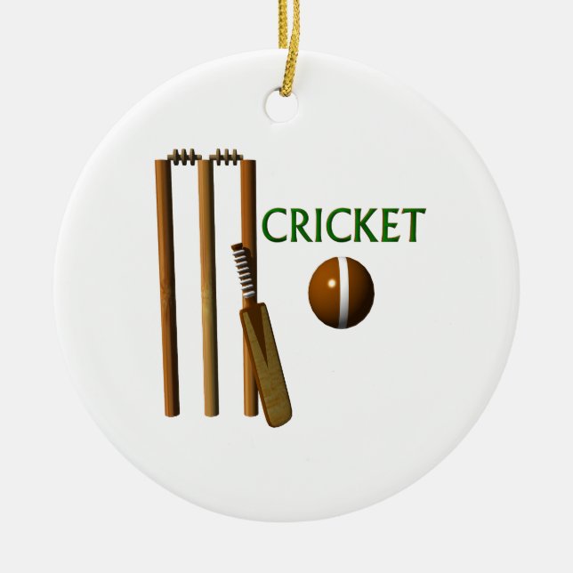 Cricket Ceramic Ornament (Front)