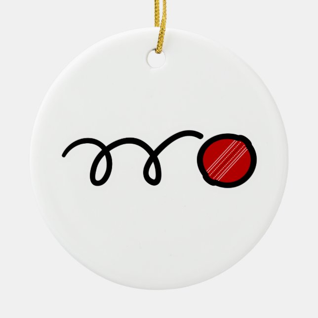 Cricket Ceramic Tree Decoration (Front)