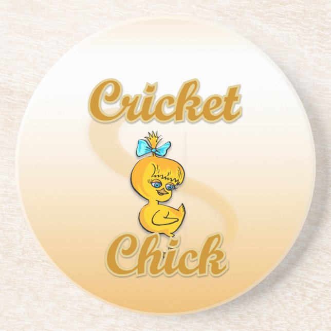 Cricket Chick Coaster (Front)