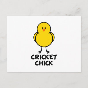 Cricket Chick Postcard