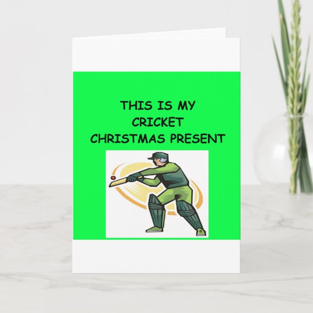 CRICKET christmas Holiday Card (Front)
