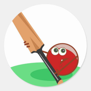 Cricket Classic Round Sticker