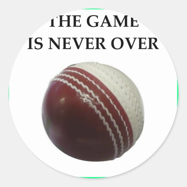cricket classic round sticker (Front)