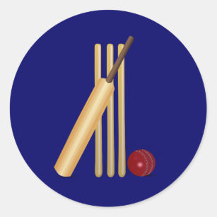 Cricket Classic Round Sticker