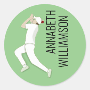 Cricket Classic Round Sticker