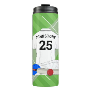 Cricket club fan/player  thermal tumbler