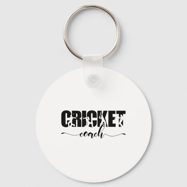 Cricket Coach  Key Ring (Front)