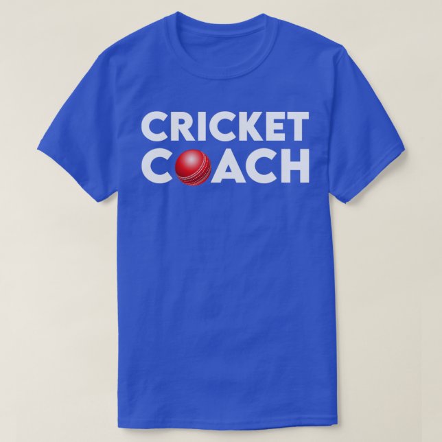 Cricket Coach T-Shirt (Design Front)