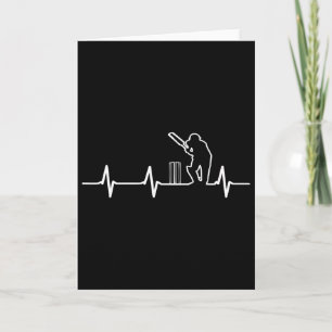 Cricket Coolest Tee Cricket In My Heartbeat Card