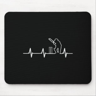 Cricket Coolest Tee Cricket In My Heartbeat Mouse Pad