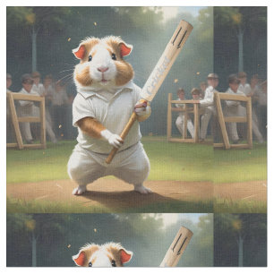 Cricket Craze: The Guinea Pigs Big Match Fabric