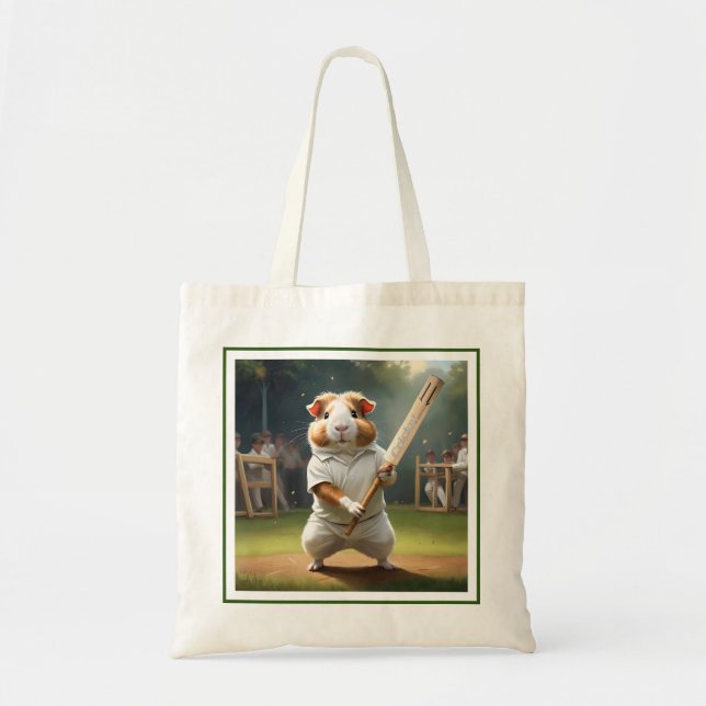 Cricket Craze: The Guinea Pigs Big Match Tote Bag (Front)