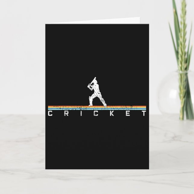 Cricket Cricketer Gift Tsman  Card (Front)