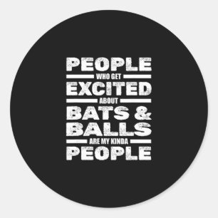 Cricket - Cricketer Ts Player Tsman Bowler Cricket Classic Round Sticker