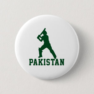 Cricket Cricketer Tsman Pakistan Sports Gift 6 Cm Round Badge