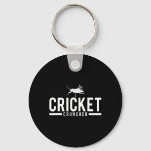 Cricket Cruncher Funny Insect Graphic Key Ring