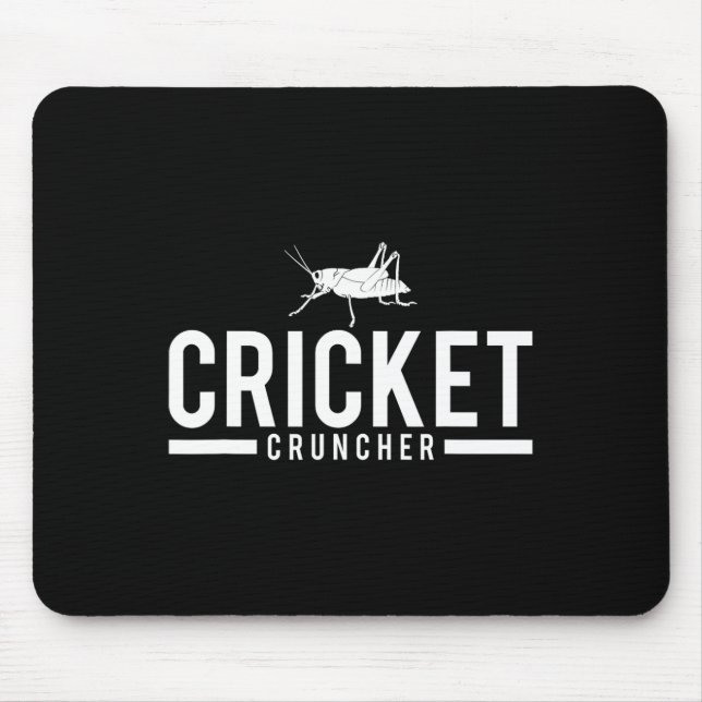 Cricket Cruncher Funny Insect Graphic  Mouse Pad (Front)