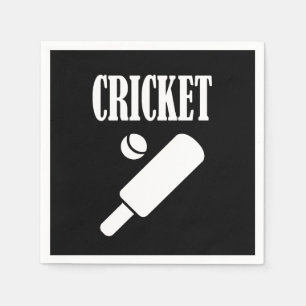 Cricket Cusomize Personalise Name, Number or Team Napkin