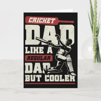 Cricket Dad Father's Day Shirt Cricket Tsman Crick Card