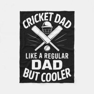 Cricket Dad Funny Cricket Fleece Blanket