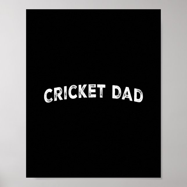 Cricket Dad  Poster (Front)
